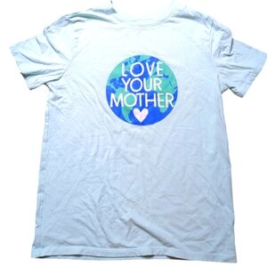 Cat & Jack 'Love Your Mother' T-shirt, Kids L 12/14, Women's XS, Mint, Earth Day